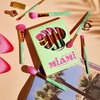 image:imageSpectrum Collections Miami Travel Book 6 Piece Essential Makeup Brush Set TravelSized Makeup Brushes for Foundation Powder Contour Eyeshadow Brows Premium Soft Synthetic Fibre Bristles
