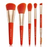 image:imageSpectrum Collections Spectrum Spritz Cocktail 5 Piece Makeup Brush Set MidSize Cocktail Makeup Brushes for Foundation Powder Contour Eyeshadow Brows Premium Soft Synthetic Fibre Bristles