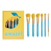 image:imageSpectrum Collections Amalfi Travel Book 6 Piece Essential Makeup Brush Set TravelSized Makeup Brushes for Foundation Powder Contour Eyeshadow Brows Premium Soft Synthetic Fibre Bristles