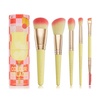 image:imageSpectrum Collections Colour Colada Cocktail 5 Piece Makeup Brush Set MidSize Cocktail Makeup Brushes for Foundation Powder Contour Eyeshadow Brows Premium Soft Synthetic Fibre Bristles